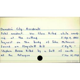 Dunedin City Accidents