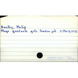Anstey, Philip
