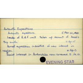 Antarctic Expeditions