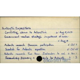 Antarctic Expeditions 