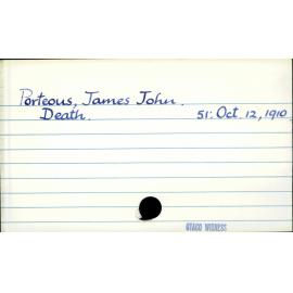 Porteous, James John