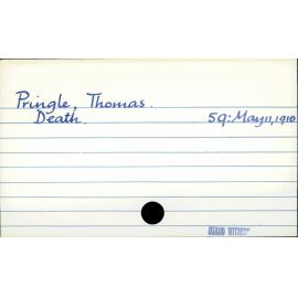 Pringle, Thomas