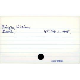 Pringle, William