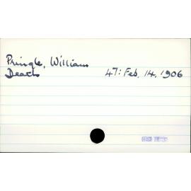 Pringle, William