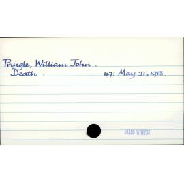 Pringle, William John
