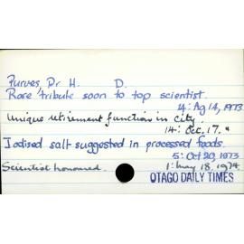 Purves, Dr H.D.