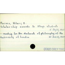Purves, Hilary H.
