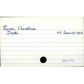 Purvis, Christina