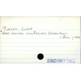 Purvis, Clive
