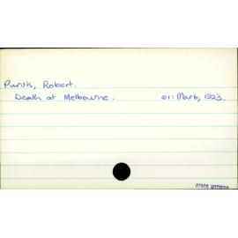 Purvis, Robert
