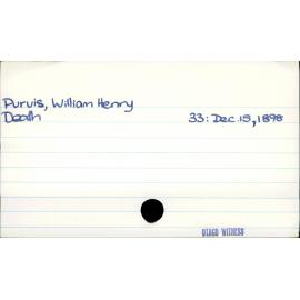 Purvis, William Henry