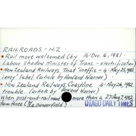 Railroads - New Zealand
