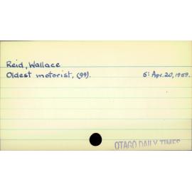 Reid, Wallace