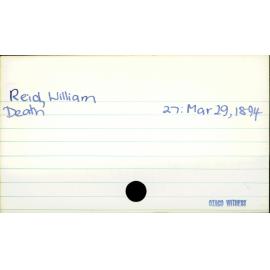 Reid, William
