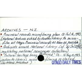 ARCHIVES - N. Z. 