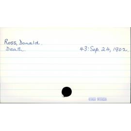 Ross, Donald