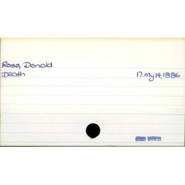Ross, Donald