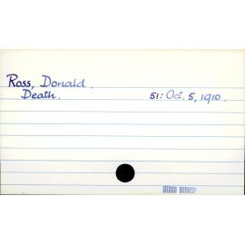 Ross, Donald