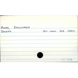 Ross, Dorathea