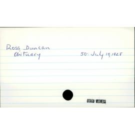 Ross, Duncan