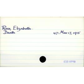 Ross, Elizabeth
