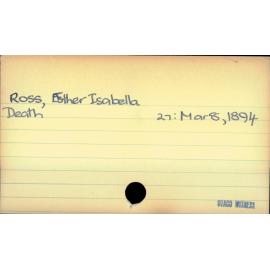 Ross, Esther Isabella