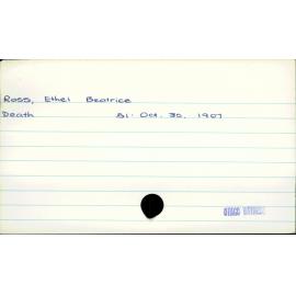 Ross, Ethel Beatrice