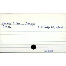 Searle, William George