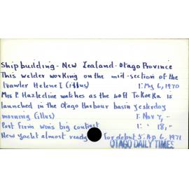 Shipbuilding - New Zealand - Otago Province 