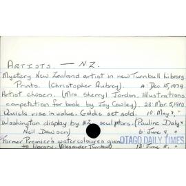 Artists - New Zealand