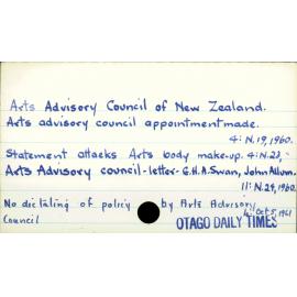 Arts Advisory Council of New Zealand