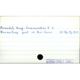 Arundel, Wing-Commander EC