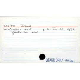 SMITH, David