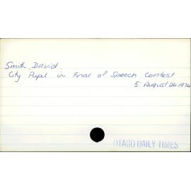 Smith, David 