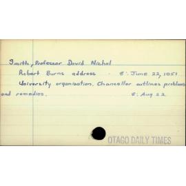 Smith, Professor David Nichol 