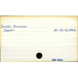 Smith, Duncan