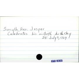 Smyth, Rev. Jasper