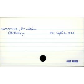 SMYTH, Dr John