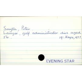 Smyth, Peter