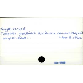Smyth, Mr W. R.