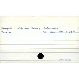 Smyth, William Henry Coleman