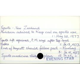 Sports - New Zealand