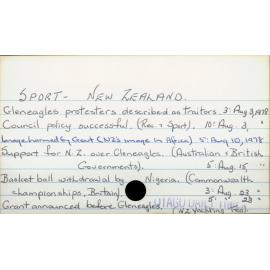 Sport - New Zealand.