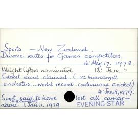 Sports - New Zealand.