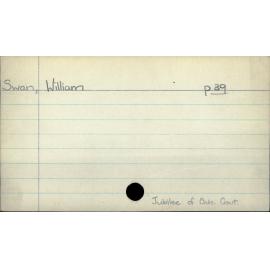 Swan, William