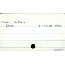 Swann, William