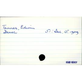 Tanner, Edwin