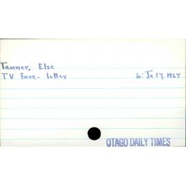 Tanner, Else