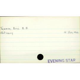 Tanner, Eric A.H.