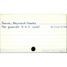Tanner, Raymond Charles 